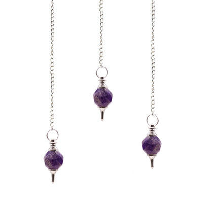 Pendule en Pierres Précieuses à Facettes - Améthyste