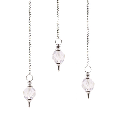 Pendule en Pierres Précieuses à Facettes - Quartz Rocheux