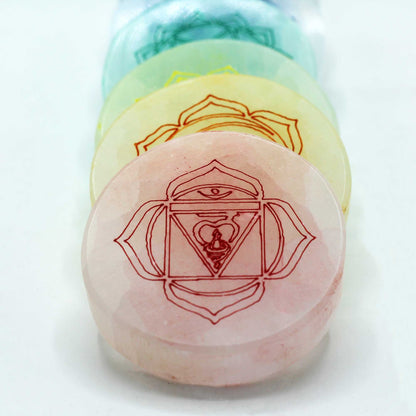 Lot de 7 Plaques de Charge Chakra