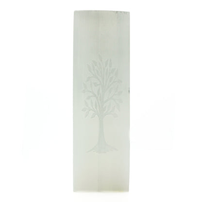 Lampe Bloc Sélénite 25cm - Arbre de Vie