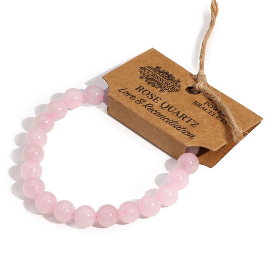 Bracelet de Puissance - Quartz Rose