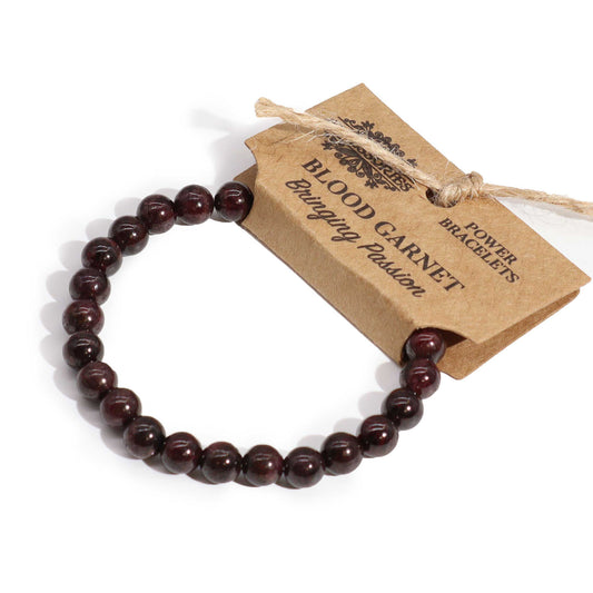 Bracelet de Puissance - Grenat Sanguine