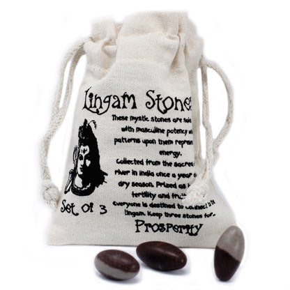 Lingam 1 Pouce (2.54cm) - 3 Pierres