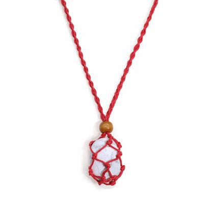 Cordon de Collier Pour Pierres Précieuses et Cristal 45cm/18inch - Rouge