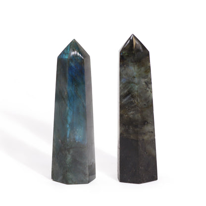 Points de Labradorite de Madagascar (environ 63-93g  80-90mm x25mm)