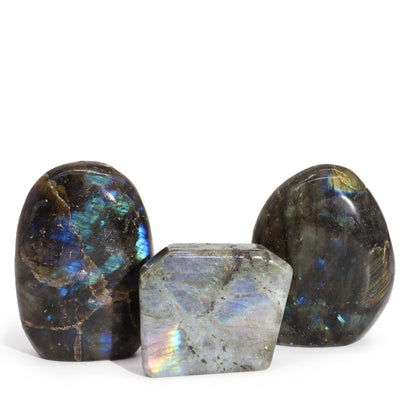 Pierres Tombales en Labradorite de Madagascar (environ 80-168g 40-60mm)