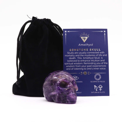 Grand Crâne Pierre Précieuse - Amethyste- 50x40x30mm