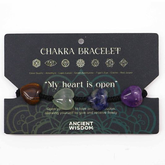Bracelets Chakra Corde - Cœurs