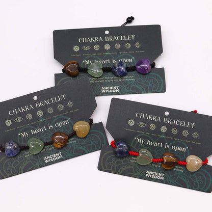 Bracelets Chakra Corde - Cœurs