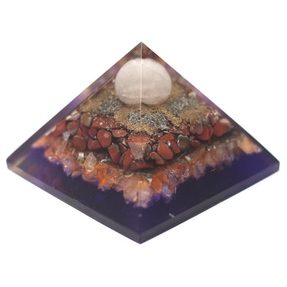 Grande Pyramide  Organite 80mm - Paon
