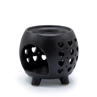 Brûleur à Huile Multi Coeurs - Noir mat