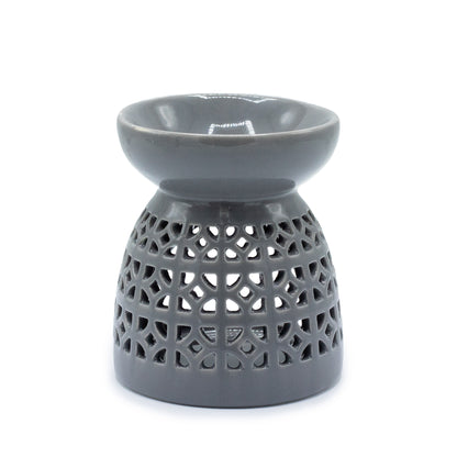 Brûleur à Huile Classique - Découpe Marocaine - Gris