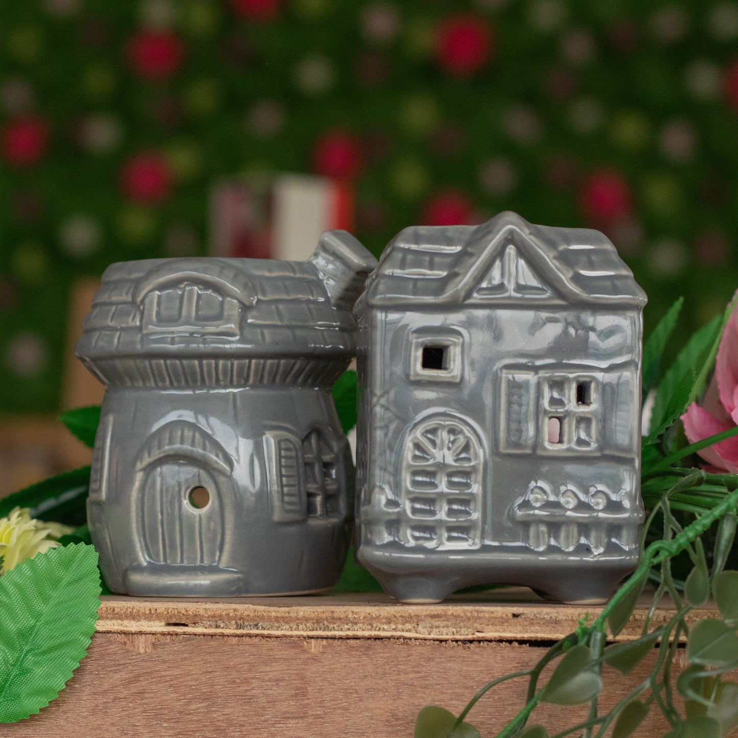 Brûleur à Huile Maison Champignon - Gris