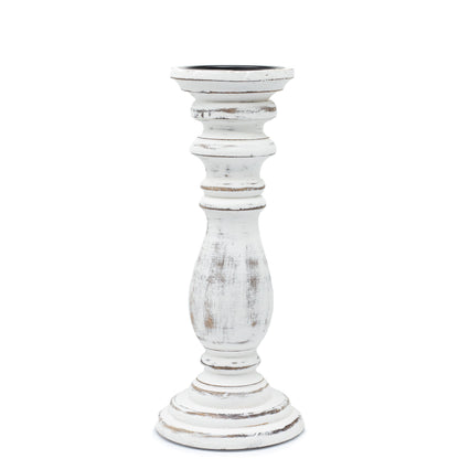 Bougeoir Classique - Blanchi -  30x10cm - Moyen