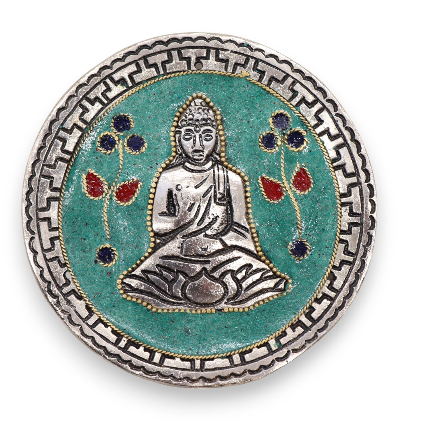 Porte-encens Décoratif Vert Bouddha 10cm