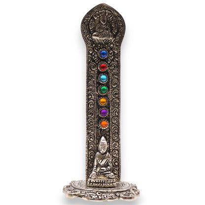 Porte-encens Bouddha Tour 7 Chakras 16x6x7cm