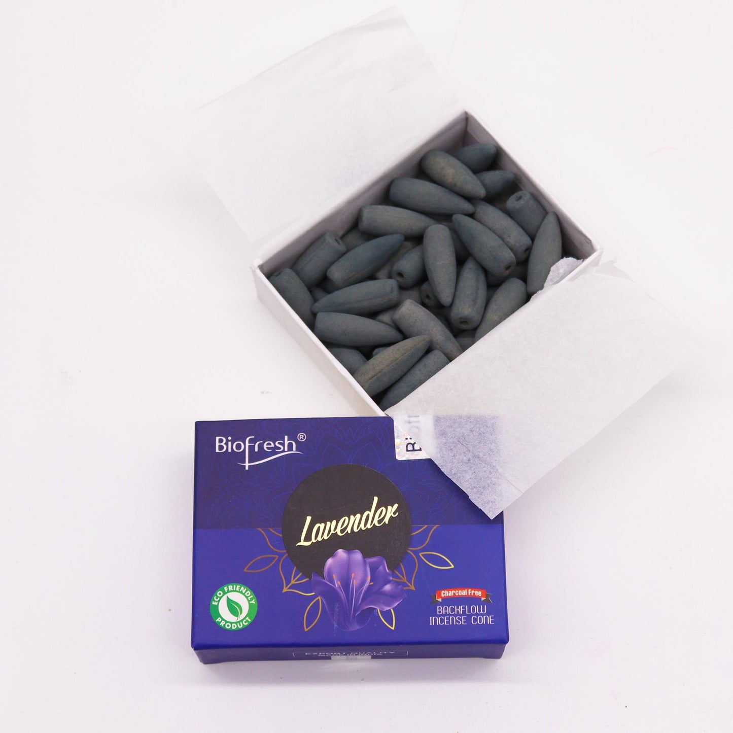 Cônes d'Encens à Reflux Biofresh (40 cônes) - Lavande