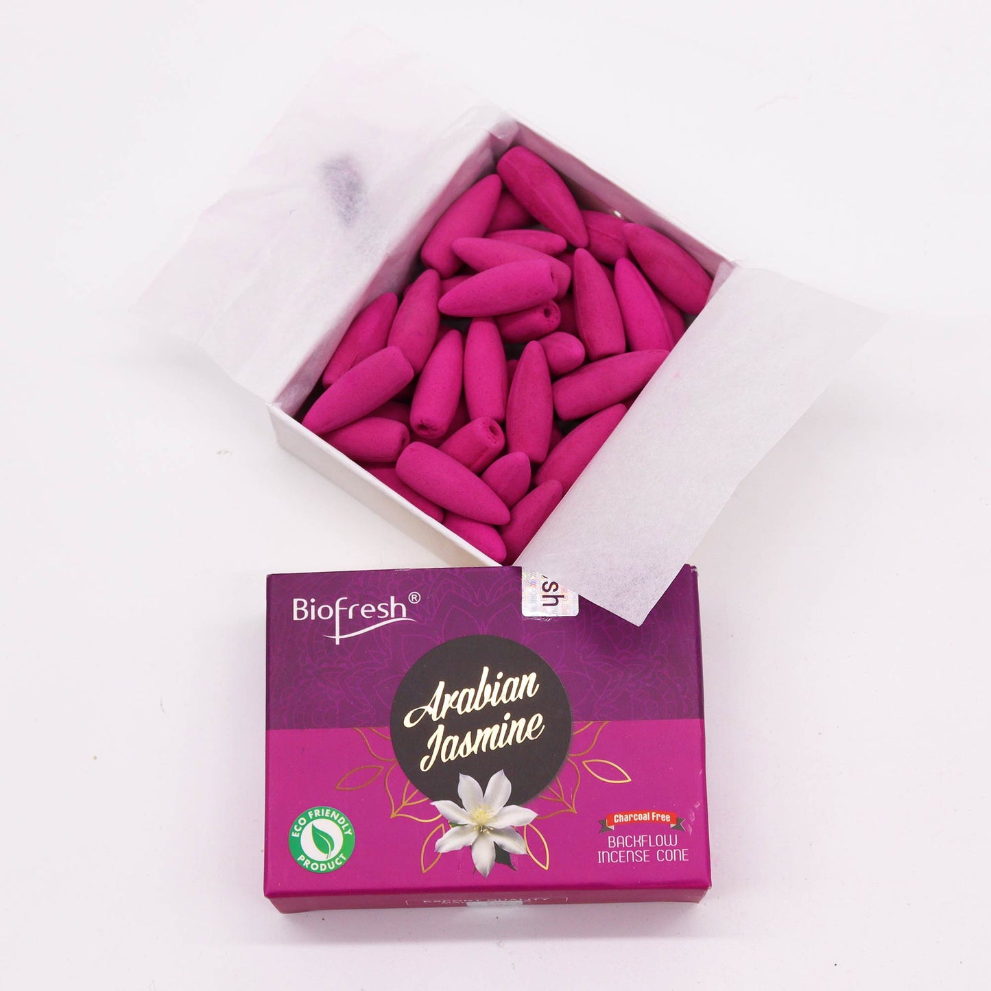 Cônes d'Encens à Reflux Biofresh (40 cônes) - Jasmin d'Arabie