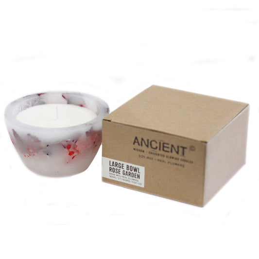 Bougie Enchantée – Grand Bol – Rose