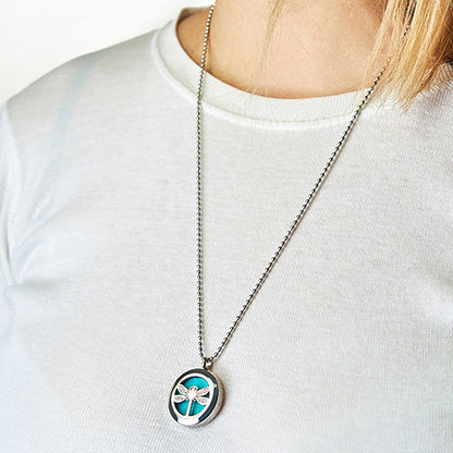 Collier Diffuseur Aromathérapie - Fleur de Vie 25mm