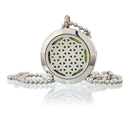 Collier Diffuseur Aromathérapie - Fleur de Vie 25mm
