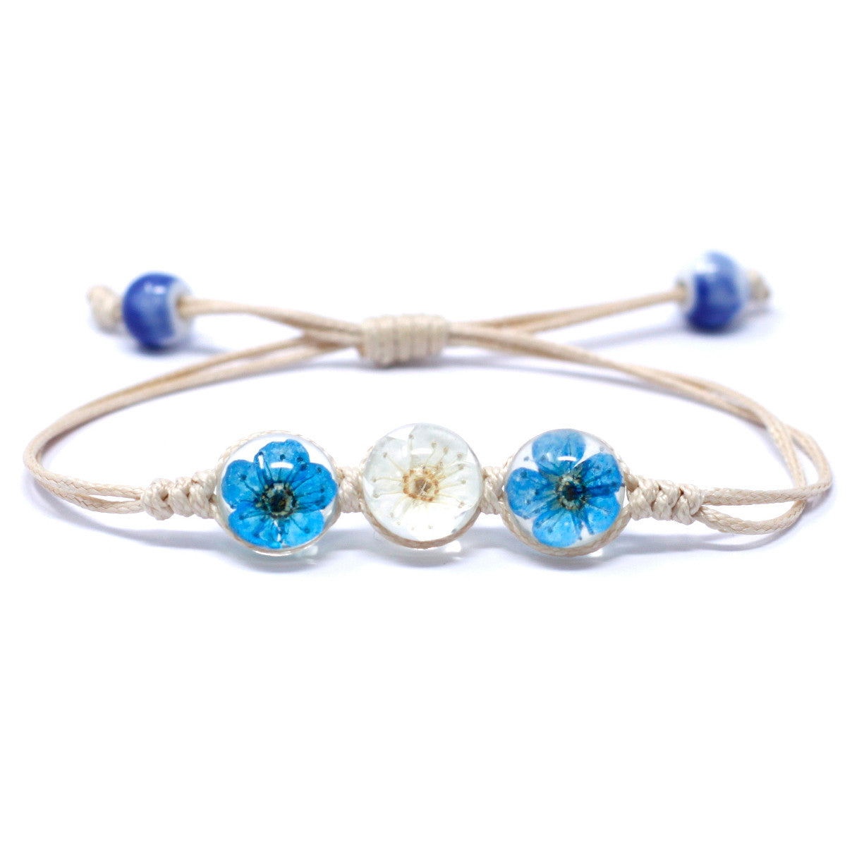 Bracelets 3 Fleurs Pressées