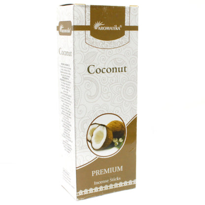 Bâtonnet Encens Premium Aromatika - Noix de Coco