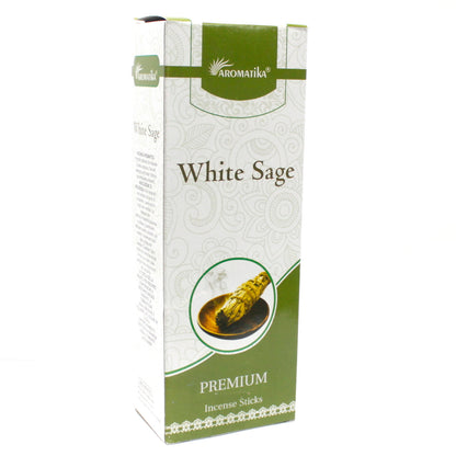 Bâtonnet Encens Premium Aromatika -Sauge Blanche