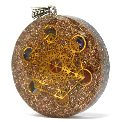 Pendentifs Orgonite - Large Chakra Multi Pouvoirs