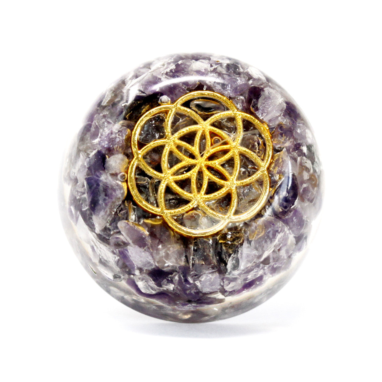 Presse-papiers Orgonite  - Dôme Amethyste