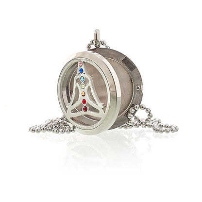 Collier Diffuseur Aromathérapie - Yoga Chakra 30mm