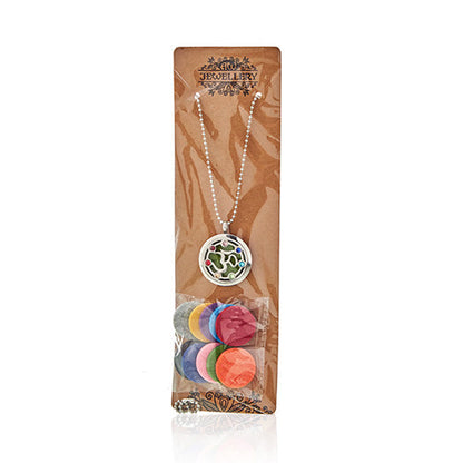 Collier Diffuseur Aromathérapie - Yoga Chakra 30mm