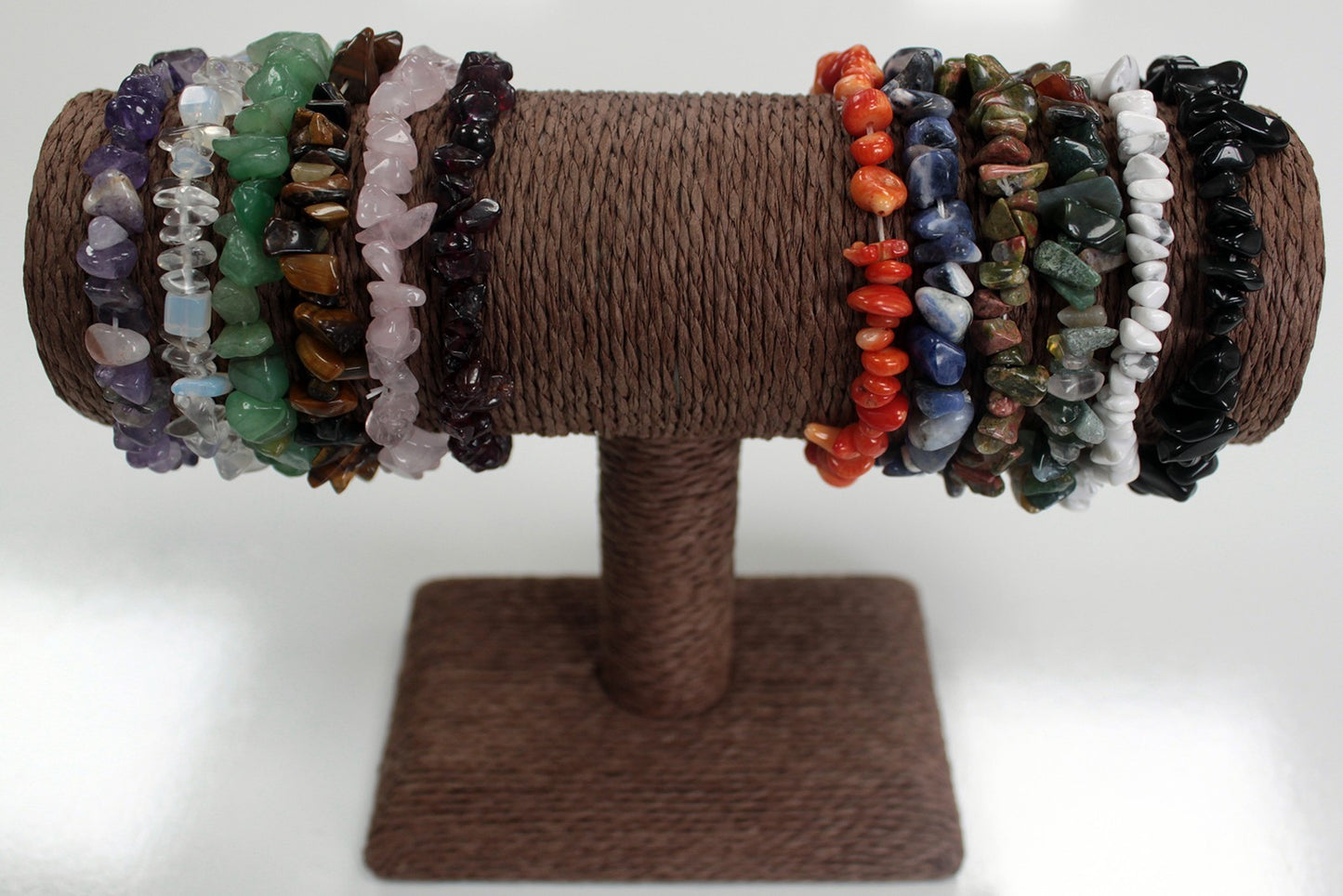 Bracelet en  Éclat de Pierre - Agate Noire