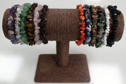 Bracelet en  Éclat de Pierre - Agate Noire