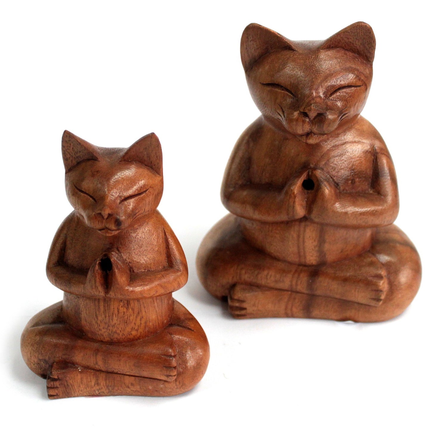 Brûleurs à encens en Bois Chat Yoga - Moyen